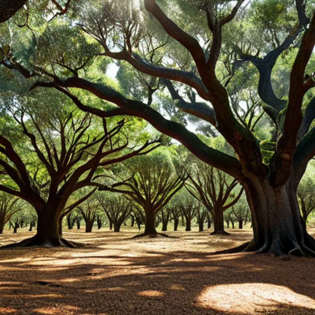 기후 변화 대응을 위한 자연 생태계 보호 - Resilient Forest**
"Lush Portuguese forest scene, featuring cork oaks, azinheiras (holm oaks), and ...