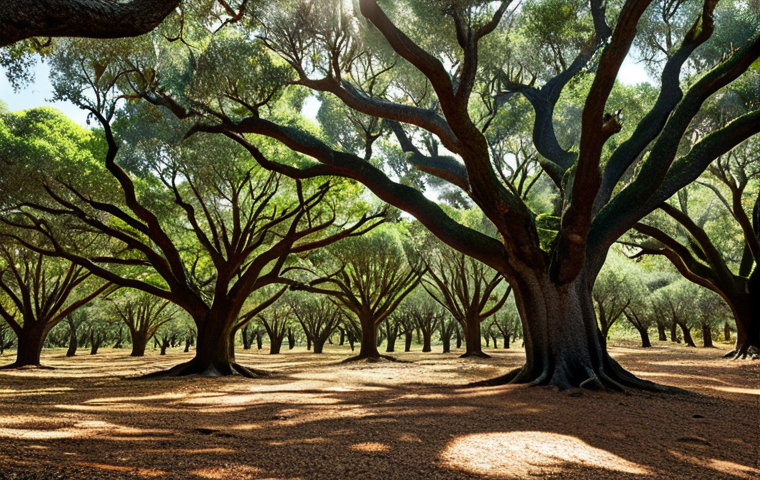기후 변화 대응을 위한 자연 생태계 보호 - Resilient Forest**

"Lush Portuguese forest scene, featuring cork oaks, azinheiras (holm oaks), and ...